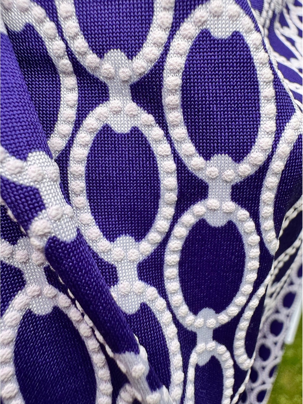 Perceptions New York Women's Sleeveless Purple and White Patterned Dress XL - Picture 2 of 4